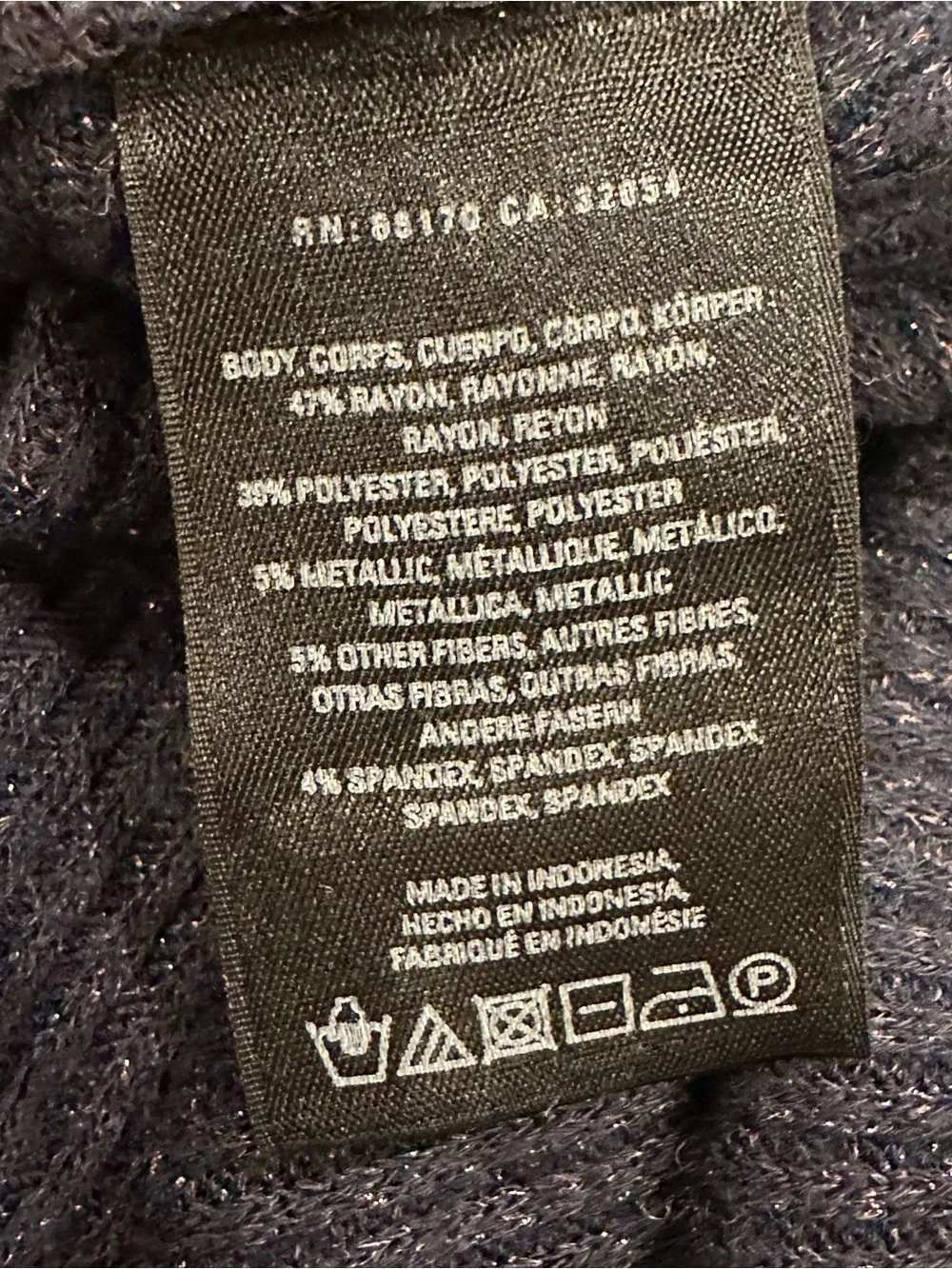 Anthropologie Postmark Orley Metallic Cowl Neck Sweater Size XS/S